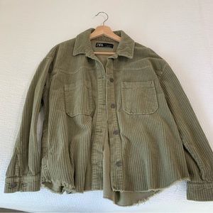 Zara corduroy jacket khaki